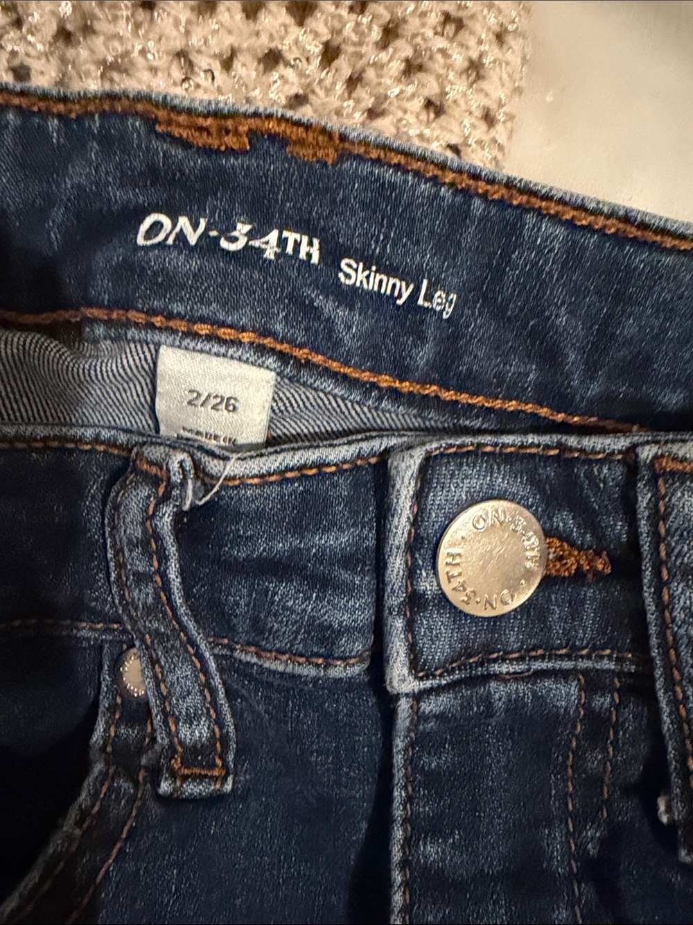 Women's Dark Blue Skinny Leg Jeans